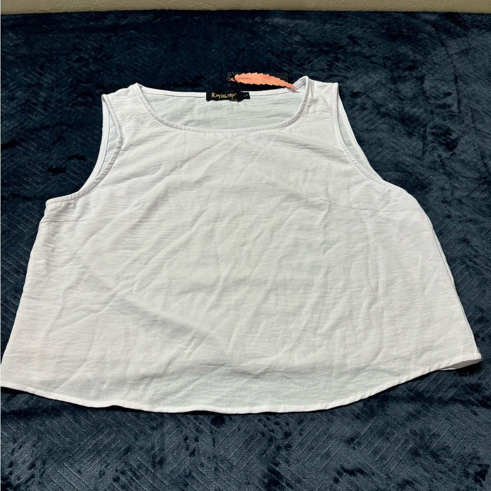 Roylamp Classic White Tank Top size L